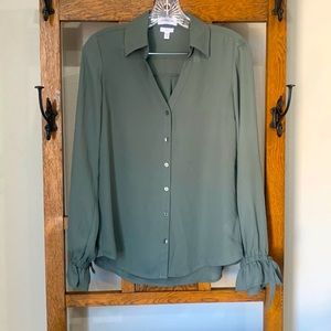 Womens Express clothing blouse in gray. Gently worn, no snags or holes.